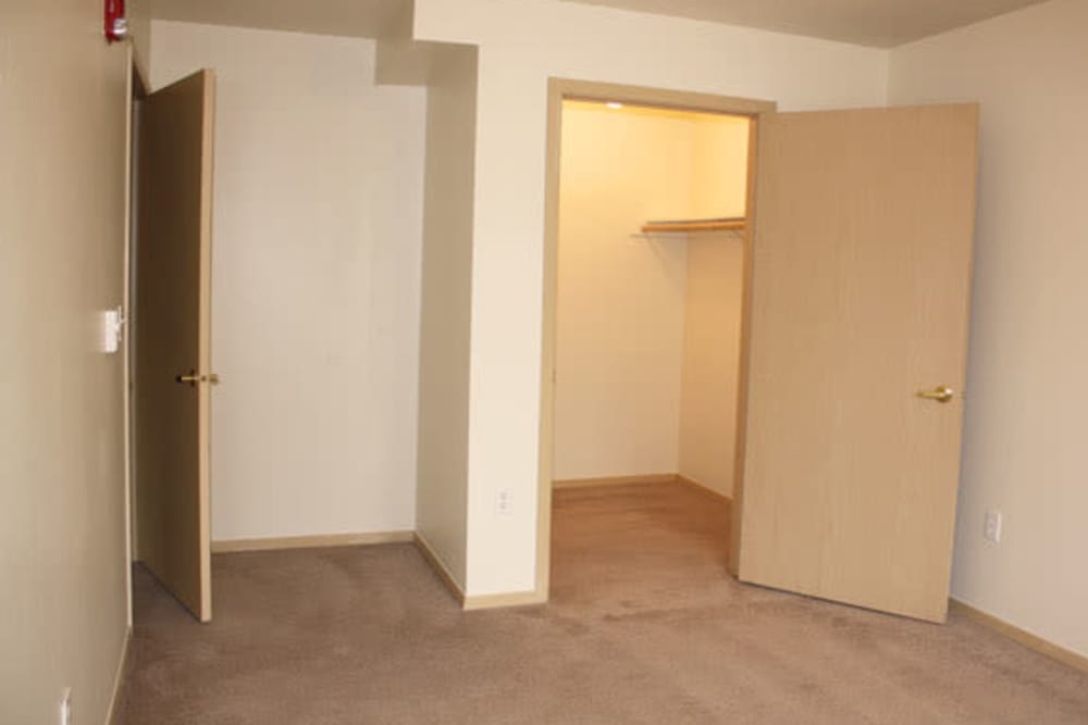 Bedroom at River Rock Apartments in Spokane Valley, Washington