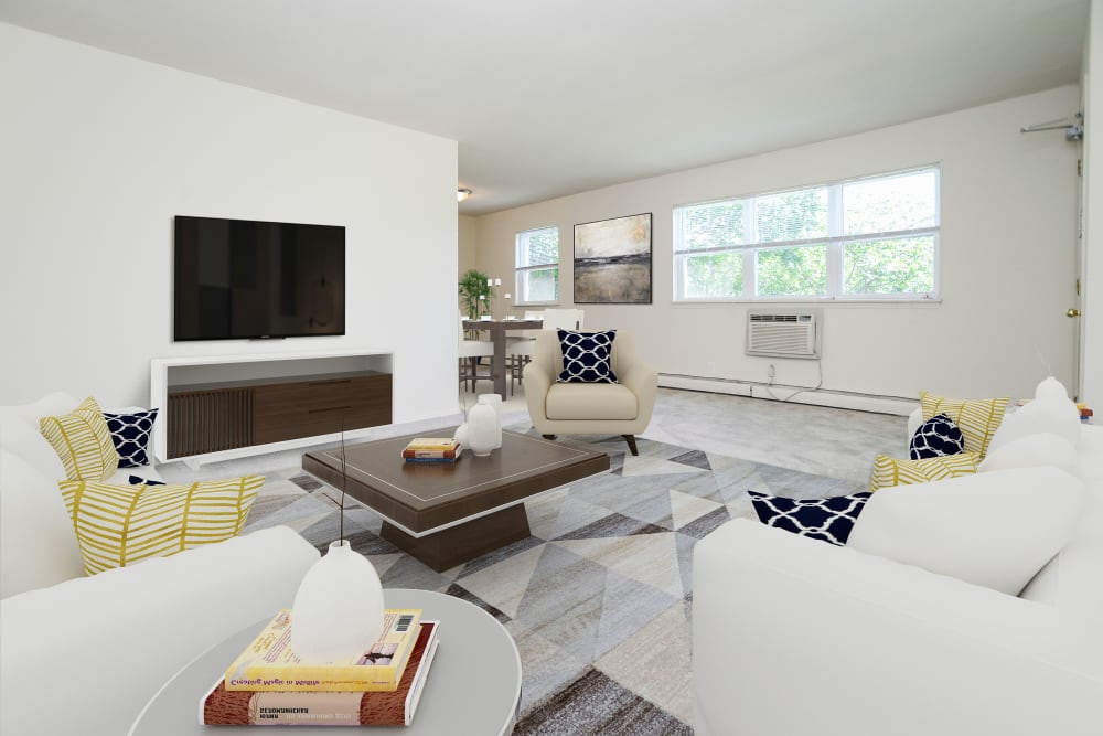 Spacious living space at Glen Ellen Apartment Homes in Long Branch, NJ