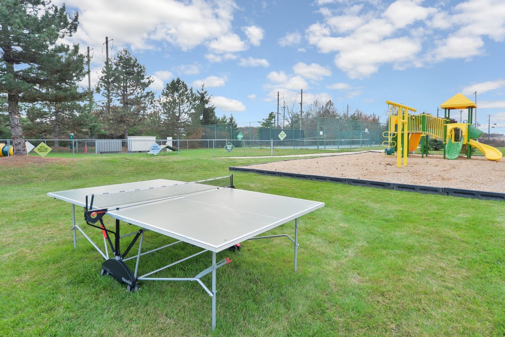 Ping Pong Table & Playground at Abrams Run Apartment Homes in King of Prussia, Pennsylvania
