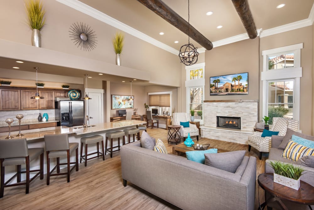 Resident clubhouse at Villas on Hampton Avenue