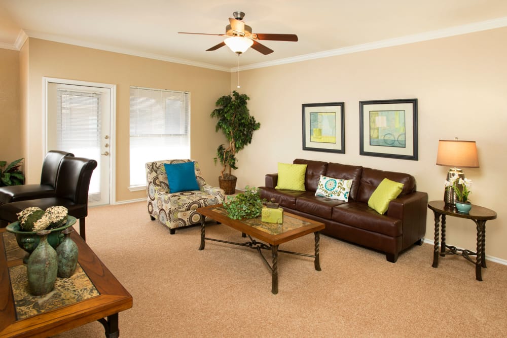 Living room at El Lago Apartments
