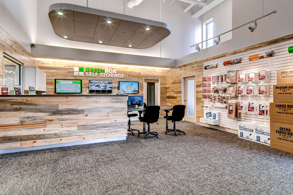 Office area at Greenbox Self Storage in Denver, Colorado