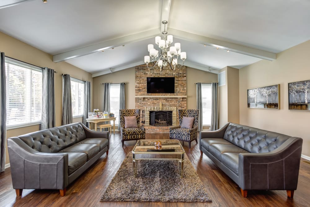 Spacious living room at Aspen Place