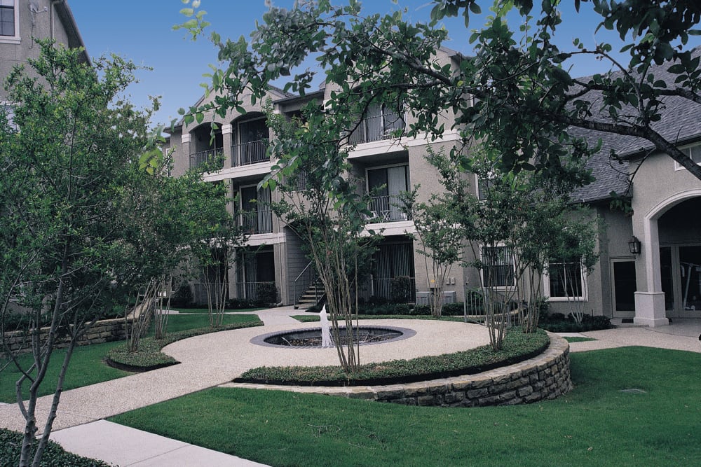 Green areas at Briargrove at Vail in Dallas, Texas