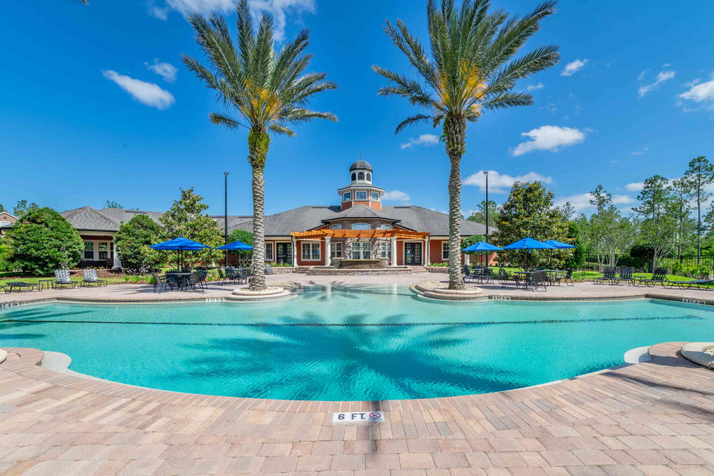 Renovated pool at Integra Woods in Palm Coast, Florida
