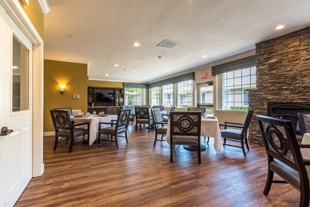 Dining area at DELETED - Pacifica Senior Living McMinnville in McMinnville, Oregon