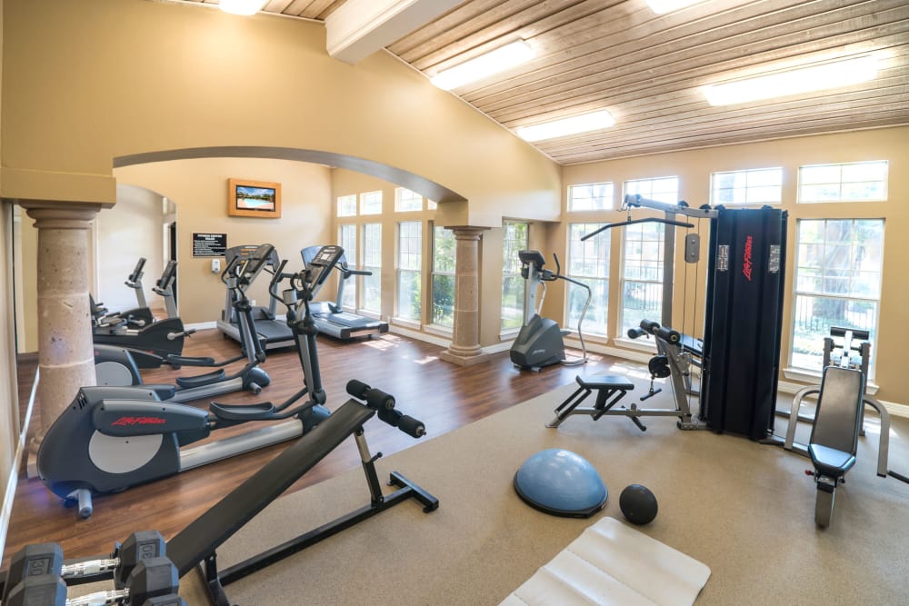 Fitness center at Estates on Frankford