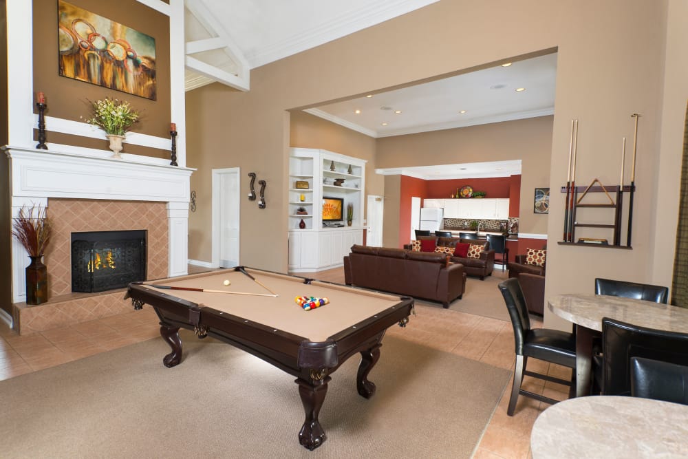 Game Room with Pool Table at Ballantyne