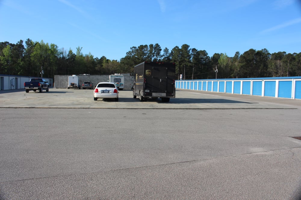 Car access at Monster Self Storage in Walterboro, South Carolina