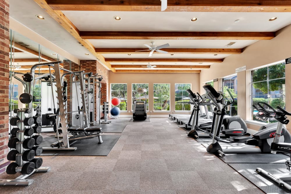 Fitness center at The Estates of Northwoods