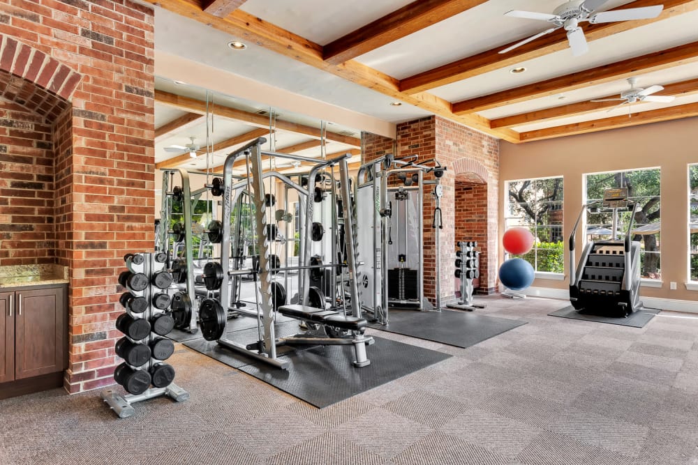 Fitness center at The Estates of Northwoods