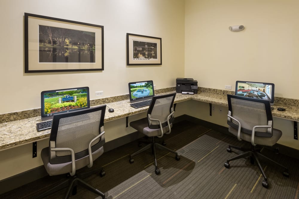 Computer room at Stony Brook Commons in Roslindale, Massachusetts