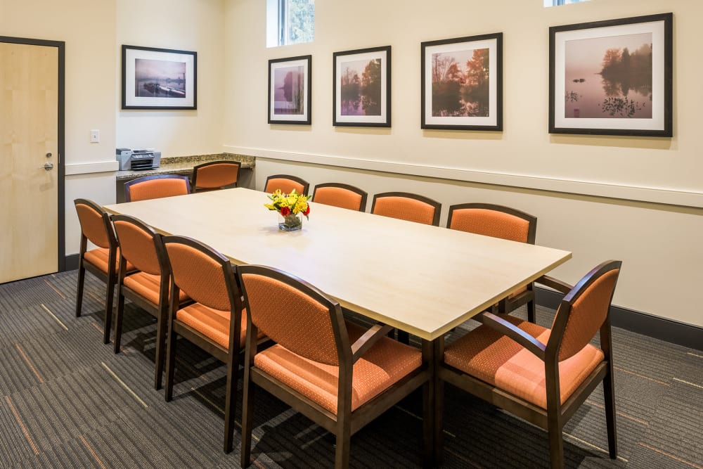 Conference room at Stony Brook Commons in Roslindale, Massachusetts