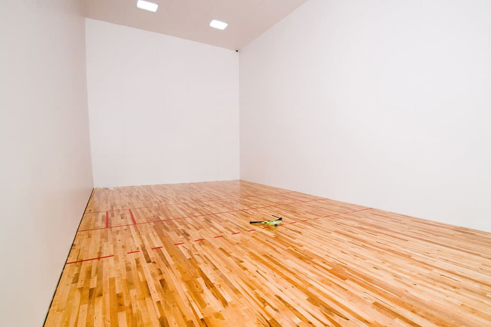 Indoor racquetball court at Estates of Richardson