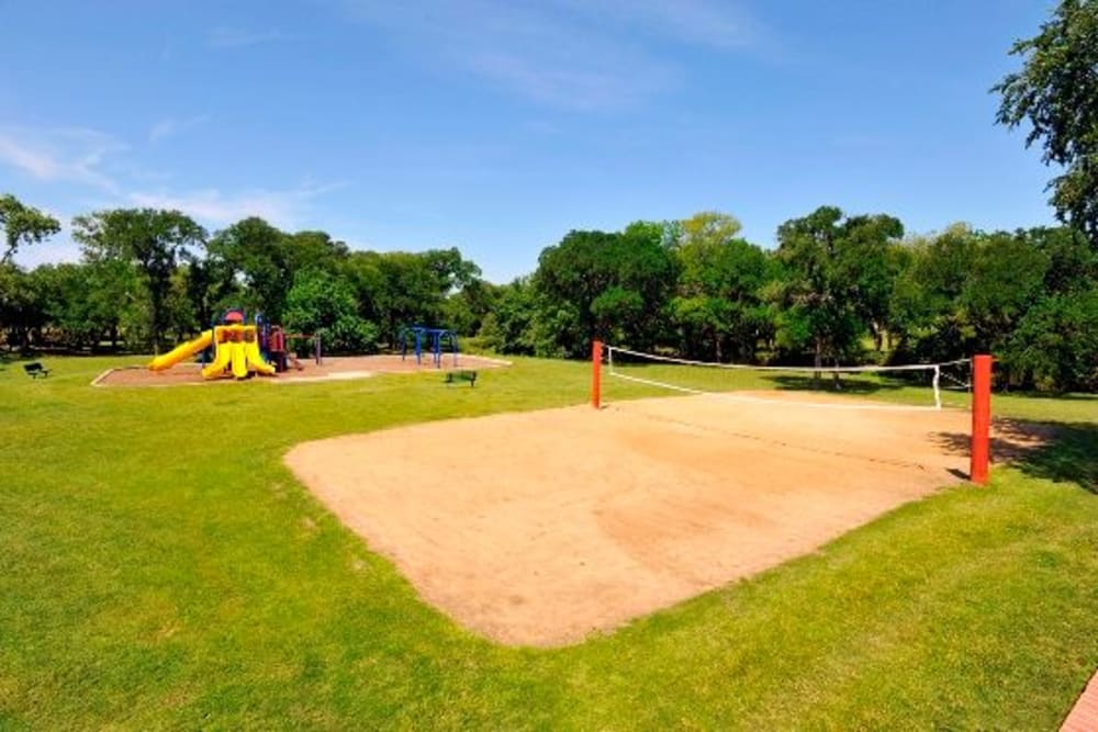 Sand Volleyball Court at Carrollton Park of North Dallas