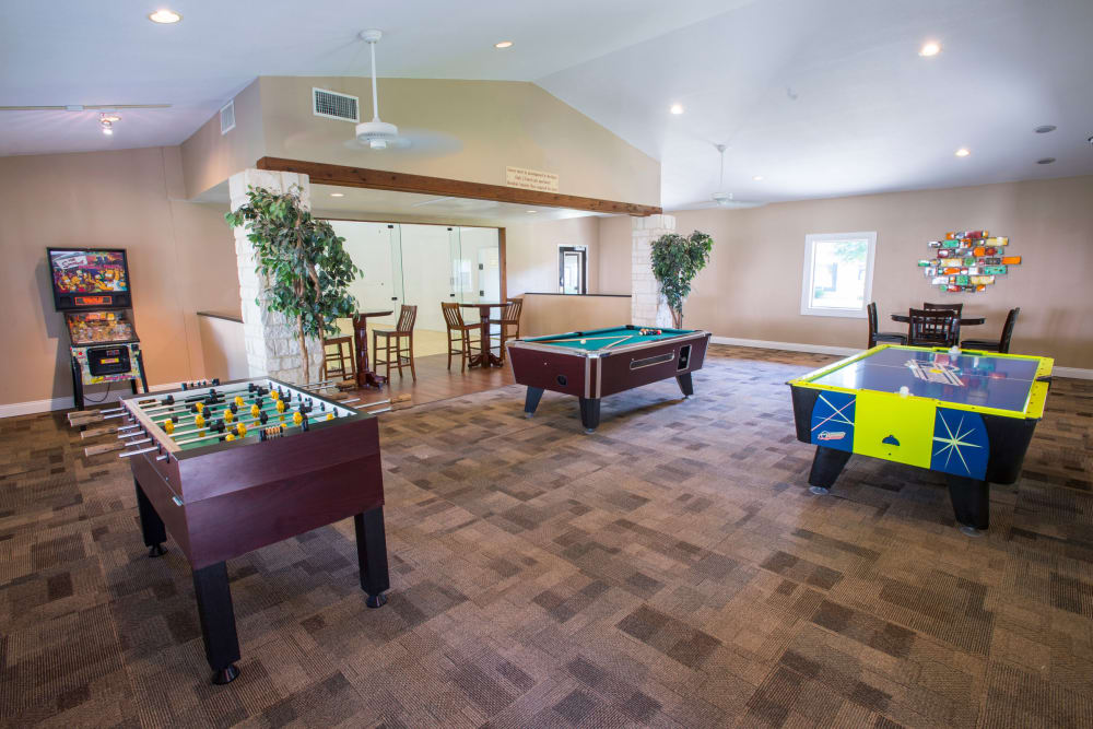 Game Room with Pool Table at The Springs of Indian Creek