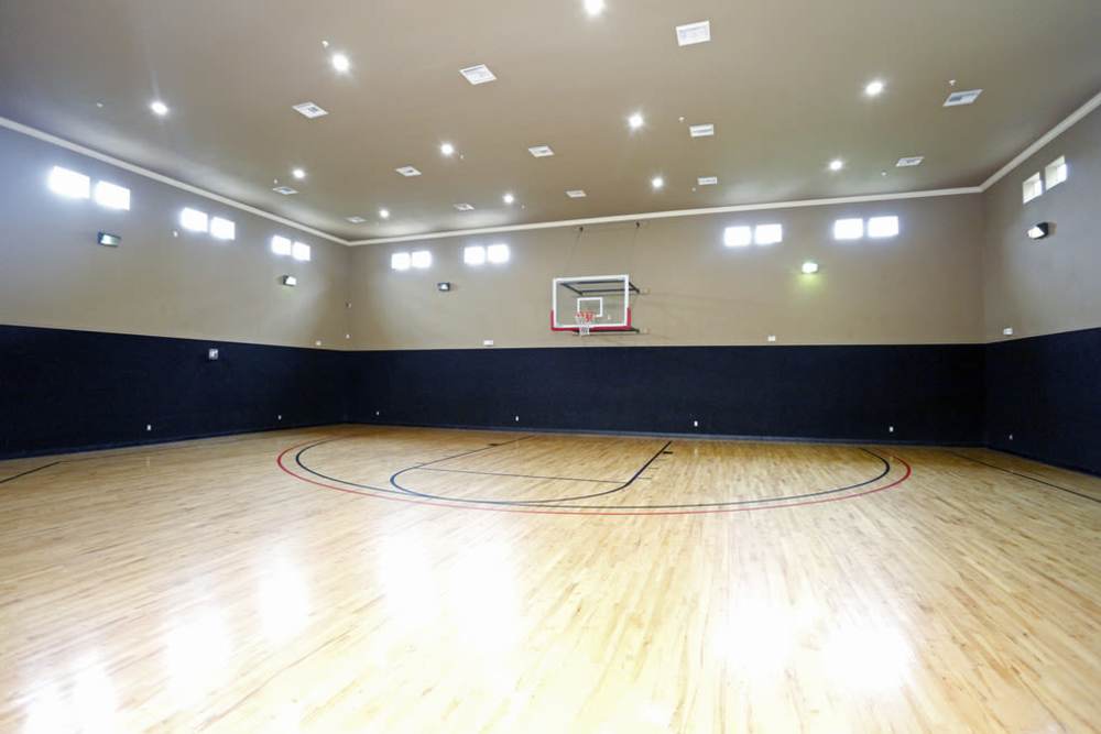 Indoor Basketball Court at The Abbey at Grande Oaks in San Antonio, Texas