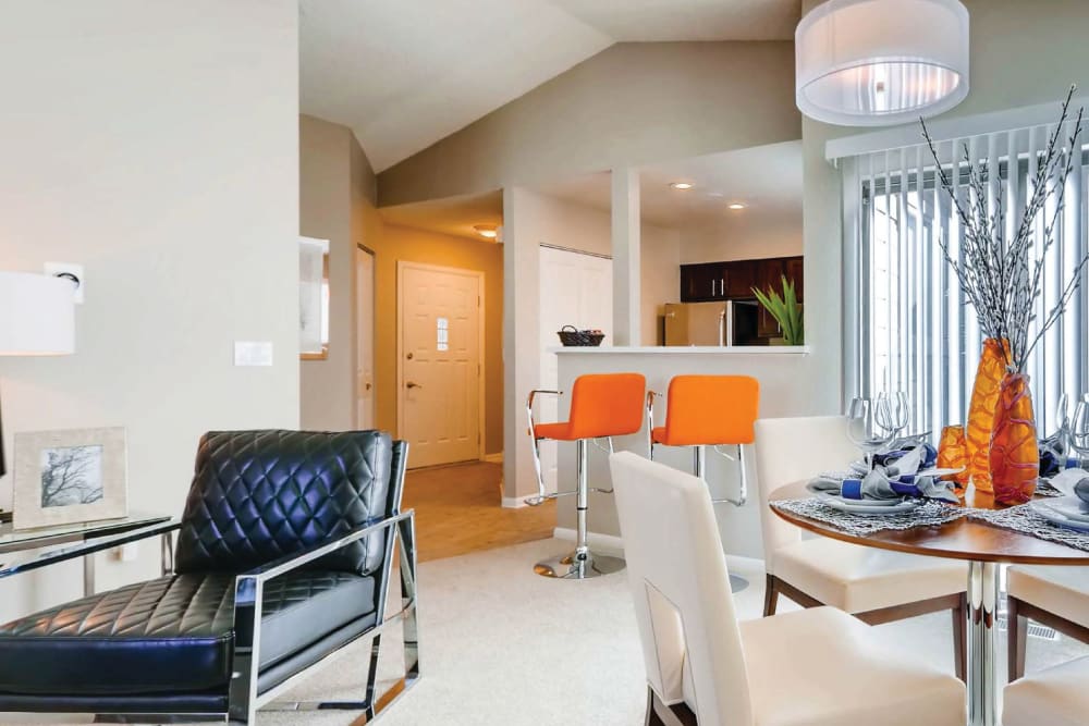 Living Room at Environs Residential Rental Community in Westminster, Colorado