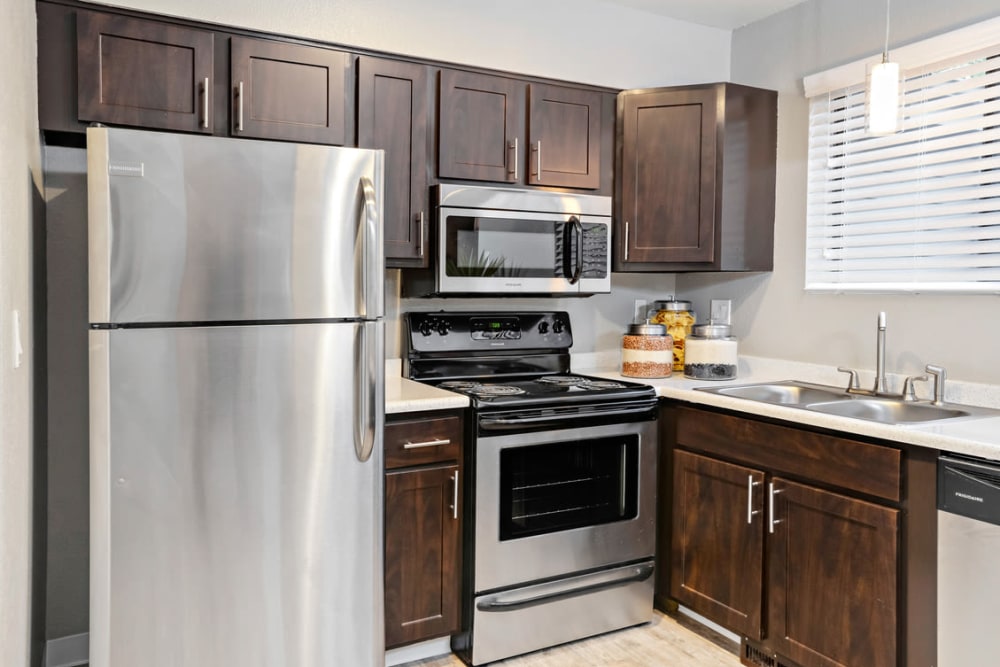 Kitchen at Environs Residential Rental Community in Westminster, Colorado