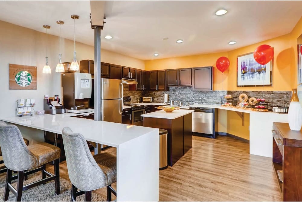 Our Apartments in Westminster, Colorado offer a Clubhouse w/ a Kitchen
