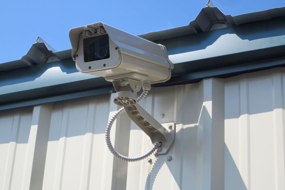 Security camera at Mansfield Self & RV Storage in Mansfield, Connecticut