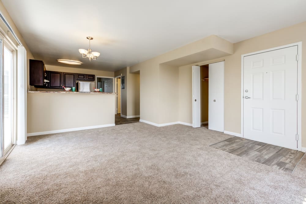 Living Room at Belle Creek Apartments in Henderson, Colorado
