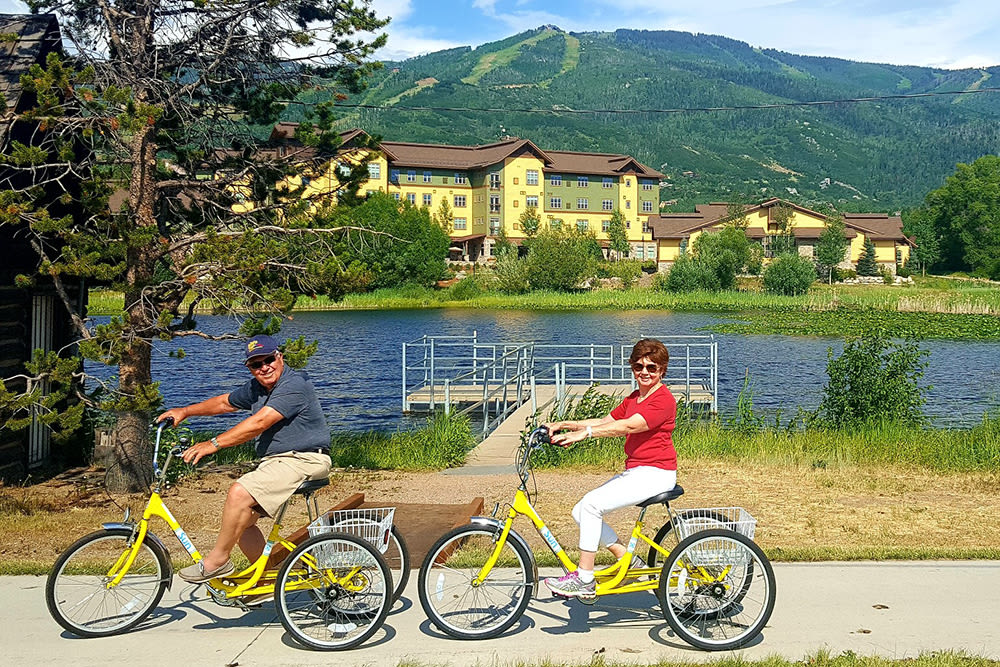 Cycling around Casey's Pond
