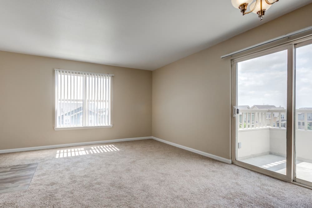 Living Room at Belle Creek Apartments in Henderson, Colorado
