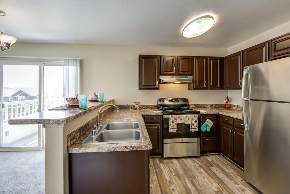 Kitchen at Apartments in Henderson, Colorado