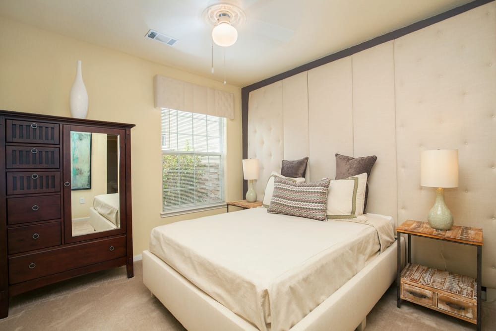 Model bedroom at Effingham Parc Apartments | Luxury Apartments in Rincon, GA