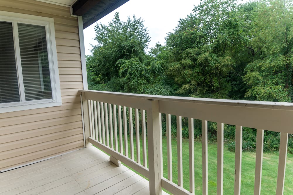 Private Balcony at Apartments in South Park, Pennsylvania