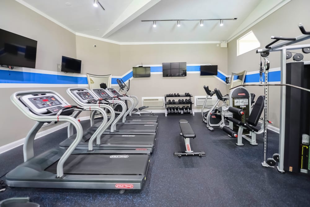 Fitness center at Timberlake Apartment Homes in East Norriton, Pennsylvania