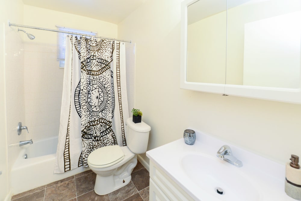Bathroom at Woodcrest Apartment Homes in Dover, Delaware