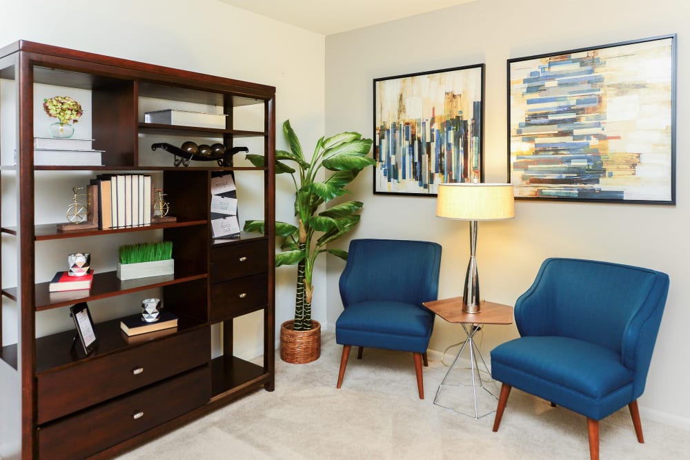 Enjoy apartments with a living room at Brookmont Apartment Homes