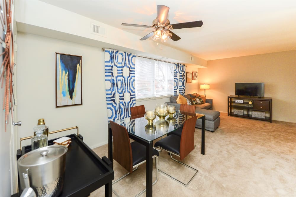Enjoy apartments with a living room at Brookmont Apartment Homes