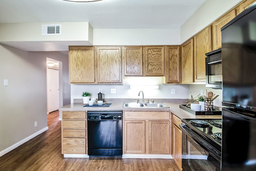 Kitchen at Apartments in Colorado Springs, Colorado