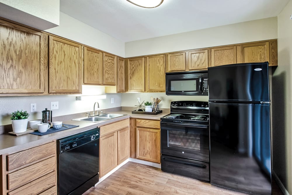 Kitchen at Broadmoor Ridge Apartment Homes in Colorado Springs, Colorado