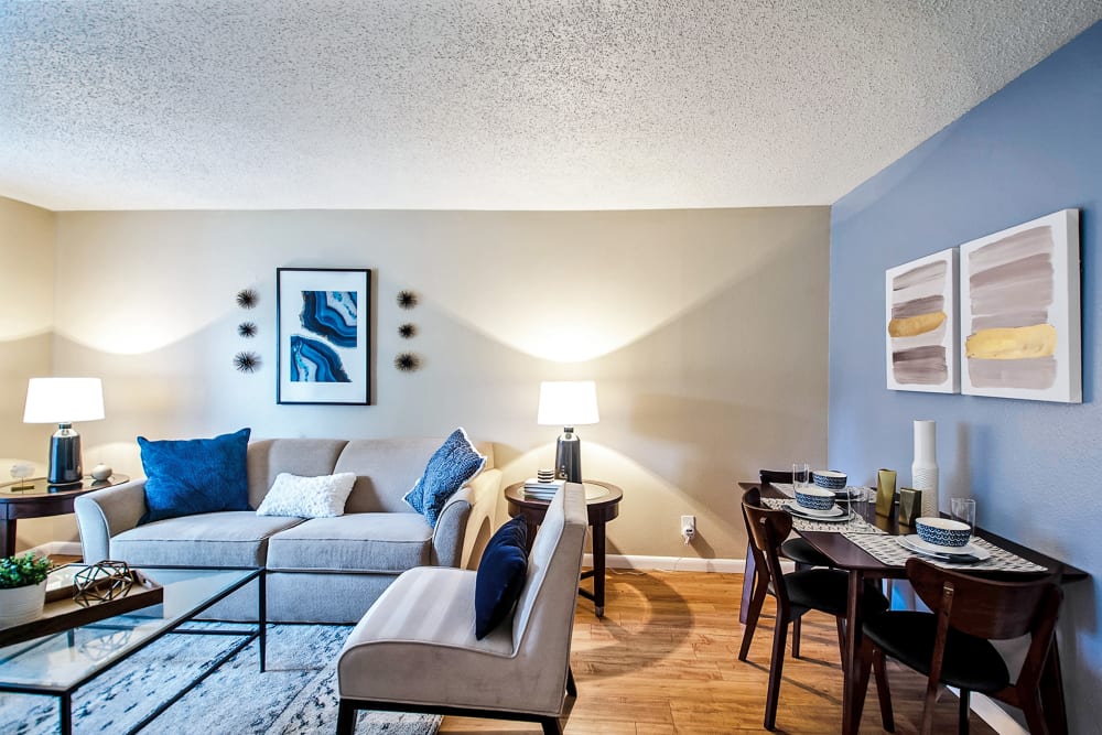 Living Room at Broadmoor Ridge Apartment Homes in Colorado Springs, Colorado