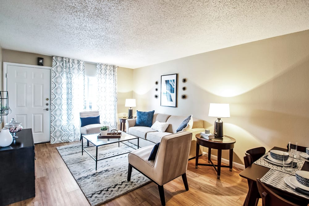 Spacious Living Room at Broadmoor Ridge Apartment Homes in Colorado Springs, Colorado