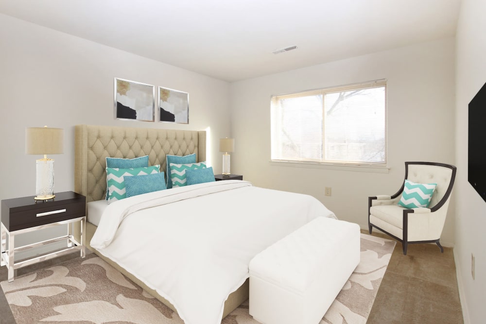 Bedroom at Glen Mar Apartment Homes in Glen Burnie, Maryland