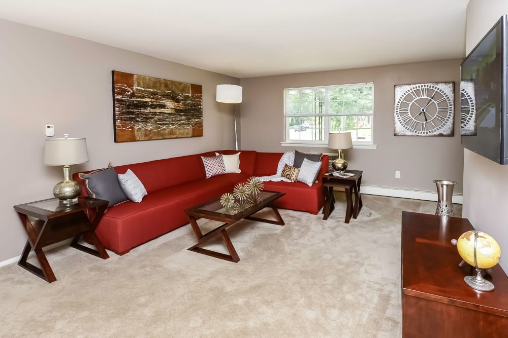 Living Room at Camp Hill Plaza Apartment Homes in Camp Hill, Pennsylvania