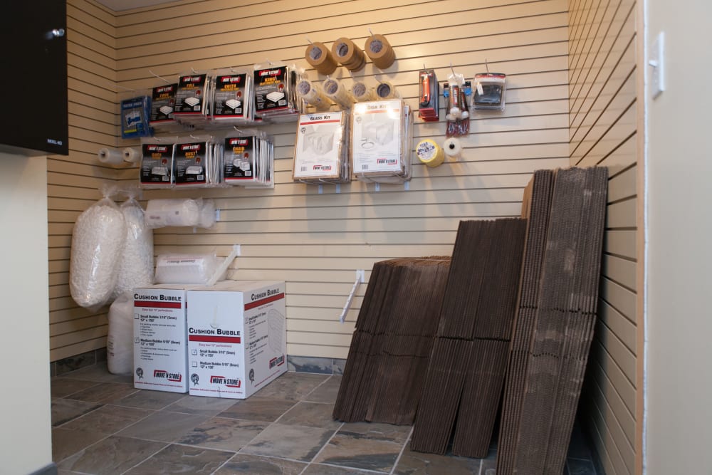 Boxes at BullsEye Storage