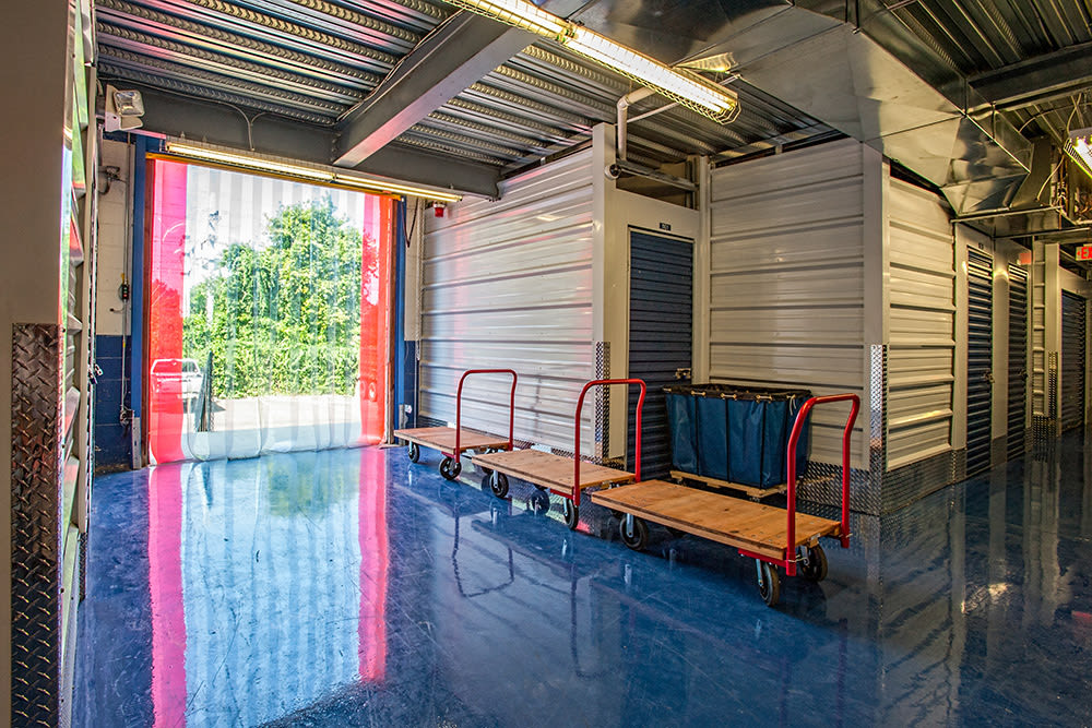 Self Storage area at American Self Storage in Cliffwood, New Jersey