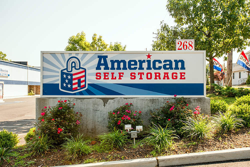 American Self Storage sign in Cliffwood, New Jersey