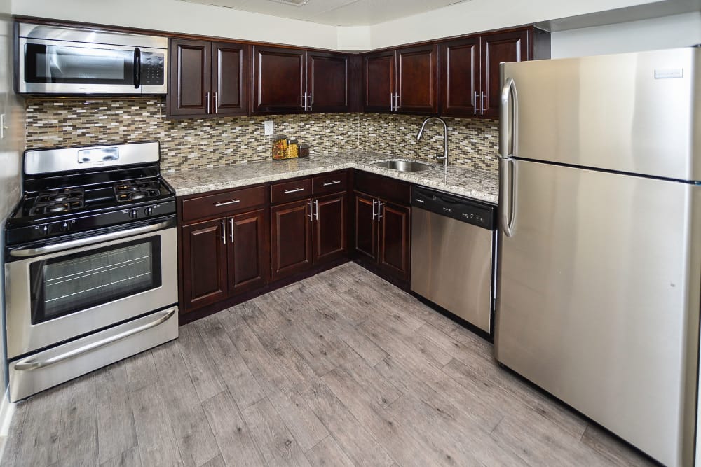 Luxury kitchen at apartments in Harleysville, Pennsylvania
