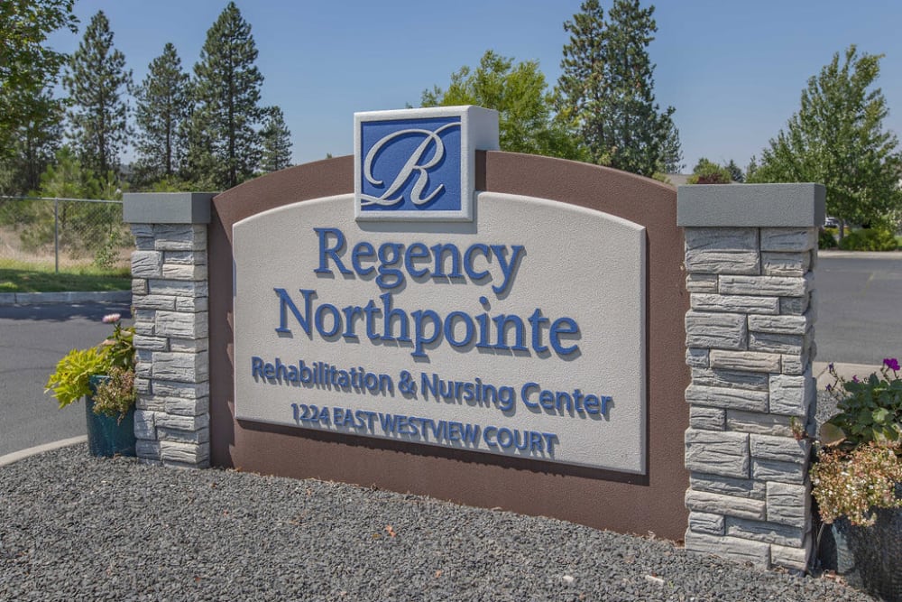 Signage outside of Regency at Northpointe in Spokane, Washington