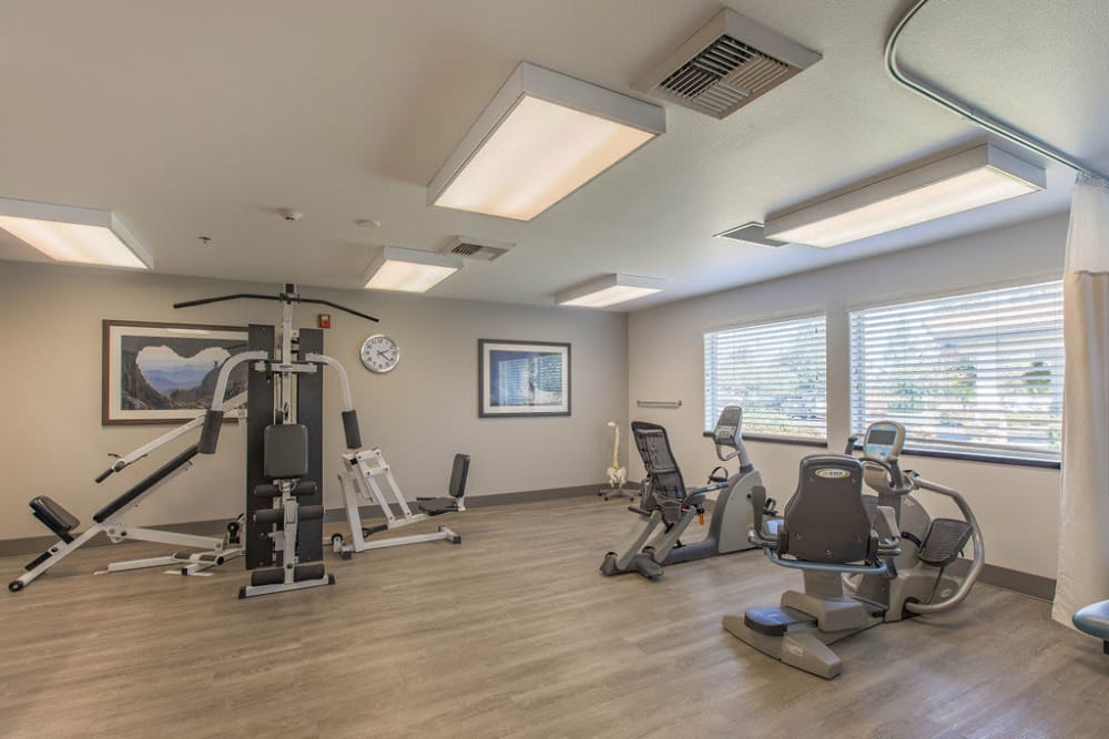 Therapy gym angle 2 at Regency at Northpointe in Spokane, Washington