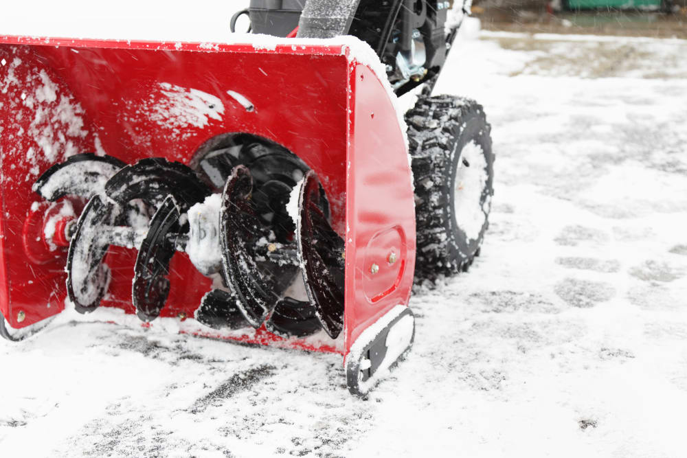 Snowblower at Summit Self-Storage in Victor, Idaho