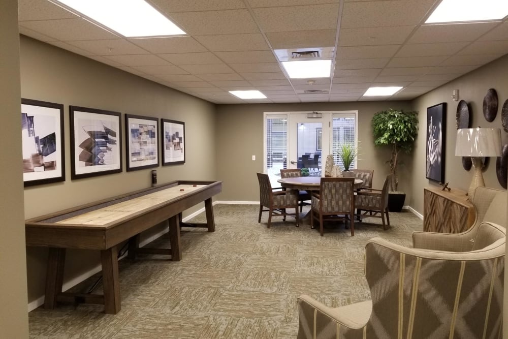 A resident game room at Juniper Springs Senior Living in Redmond, Oregon. 