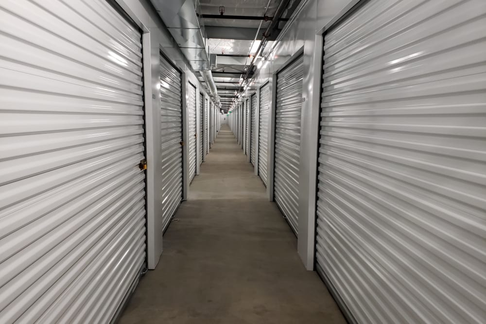 Indoor storage units at Cascade Self Storage in Roseburg, Oregon